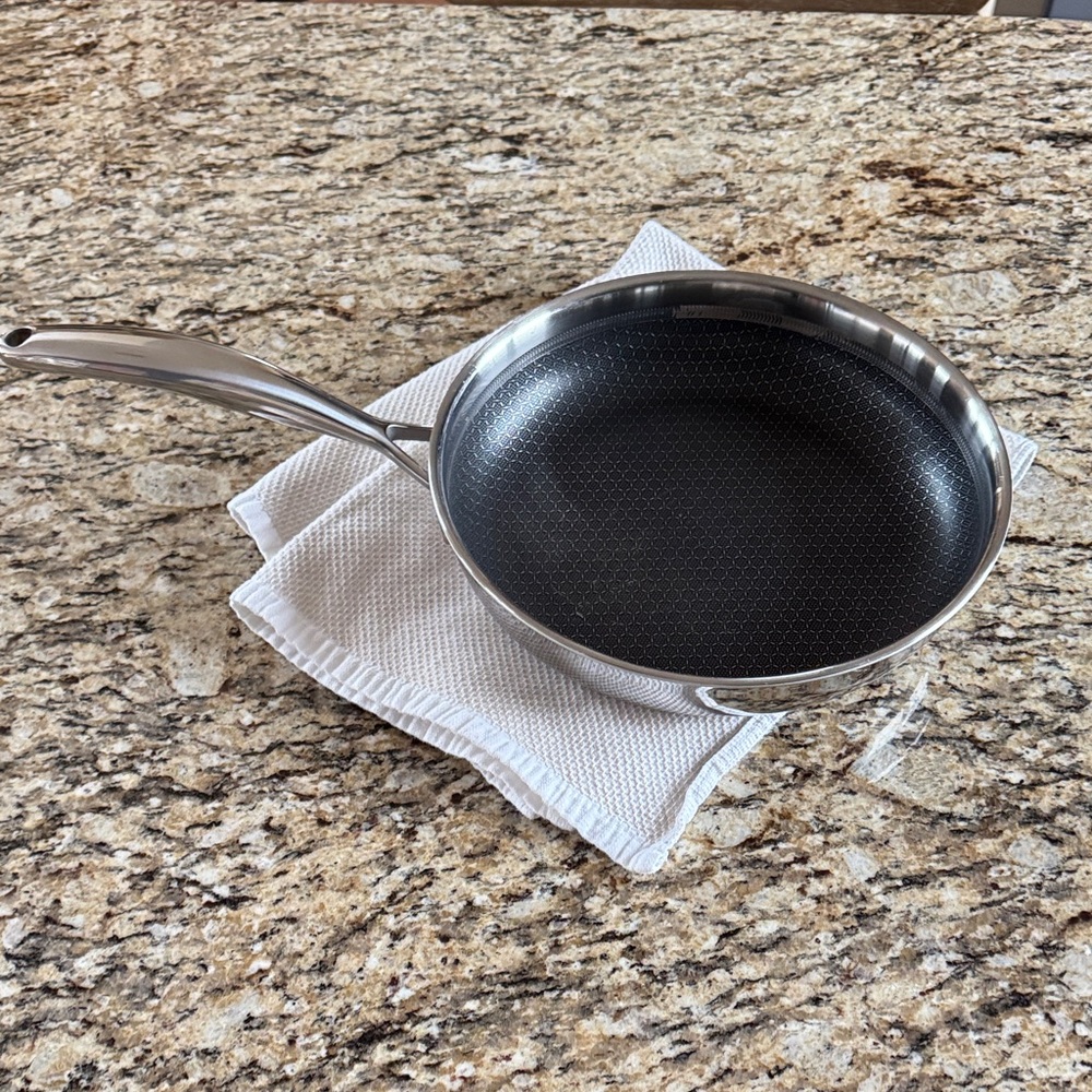 Pampered Chef 10” Stainless Steel Non-Stick Frying Pan
